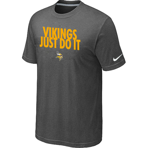 Nike Minnesota Vikings "Just Do It" NFL T-Shirt - Dark Grey